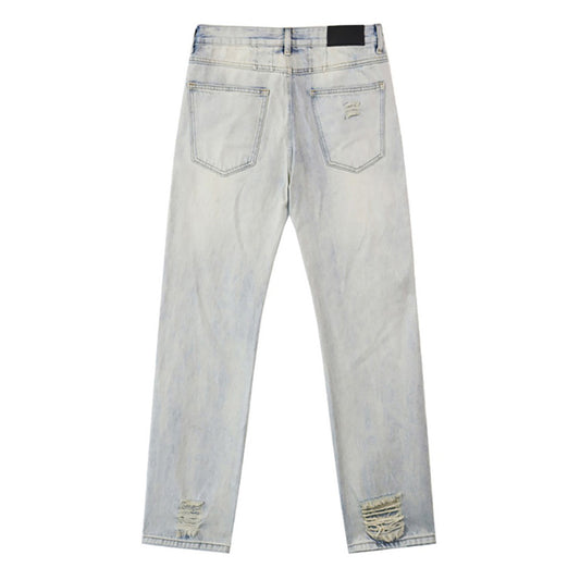 Pantalones vaqueros holgados de estilo vintage para hombre, en azul, gris y negro, 8209