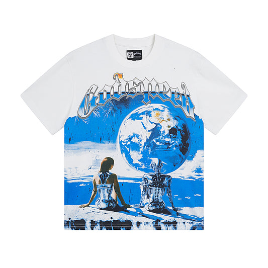 White Rock Street Vintage Washed T-Shirt (Crafted Print) 3005
