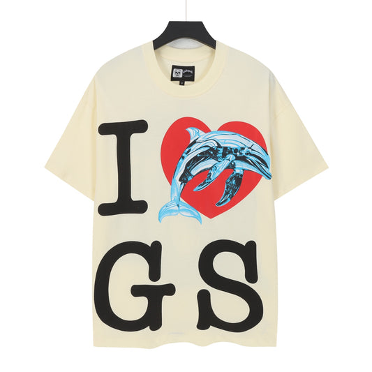 Beige Street Vintage Washed T-Shirt (Crafted Print) 5082
