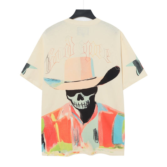 Beige Street Vintage Washed T-Shirt (Crafted Print) 5097