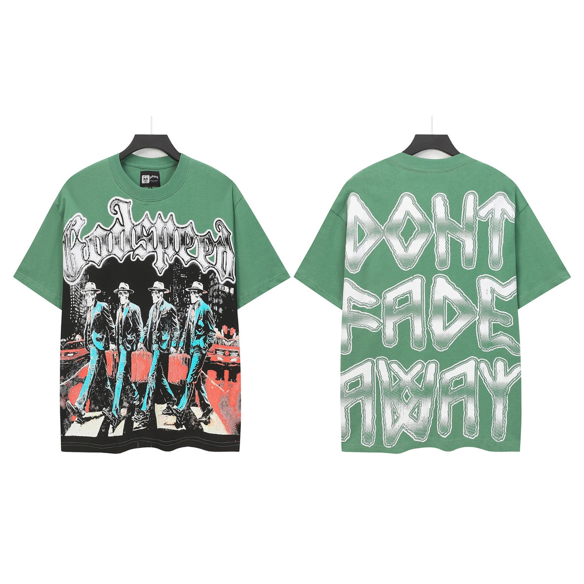 Green Street Vintage Washed T-Shirt (Crafted Print) 5116