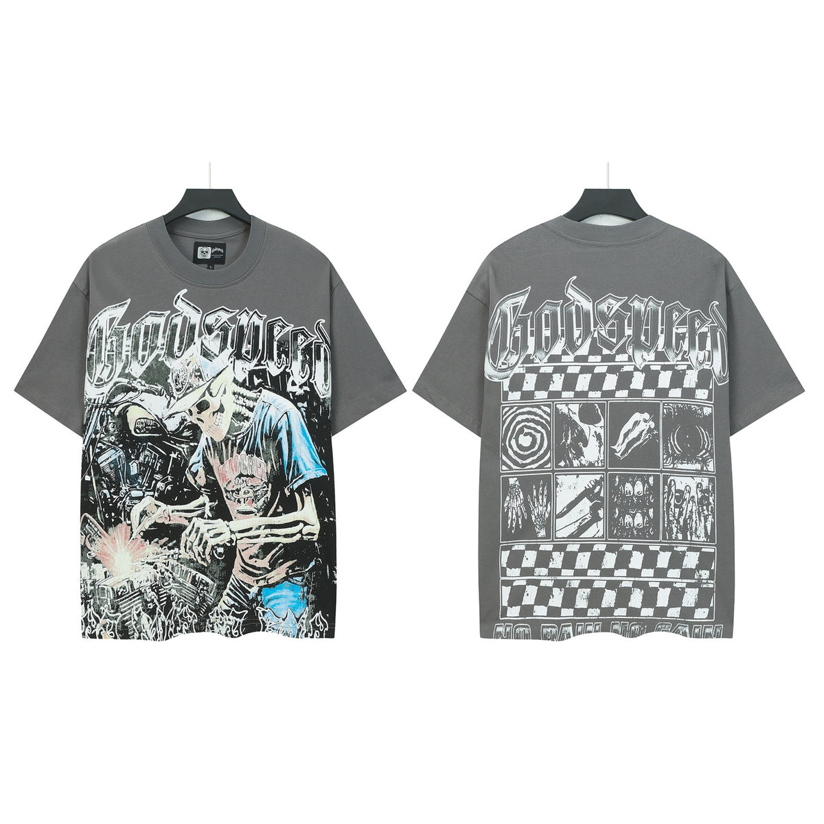 Gray Street Vintage Washed T-Shirt (Crafted Print) 5118
