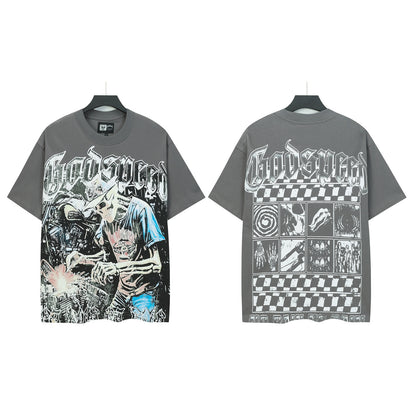 Gray Street Vintage Washed T-Shirt (Crafted Print) 5118