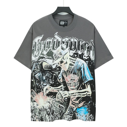 Gray Street Vintage Washed T-Shirt (Crafted Print) 5118