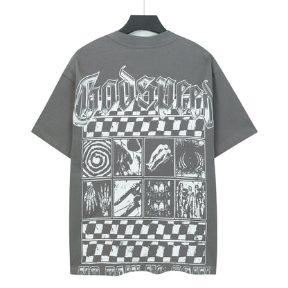 Gray Street Vintage Washed T-Shirt (Crafted Print) 5118