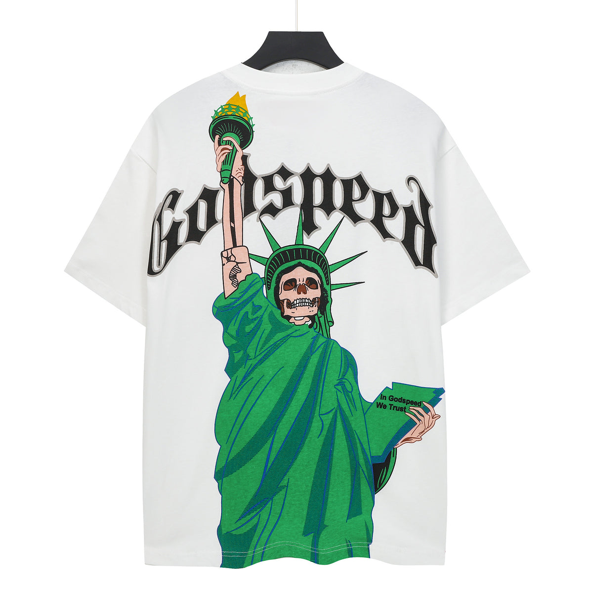 White Street Vintage Washed T-Shirt (Crafted Print) 5121