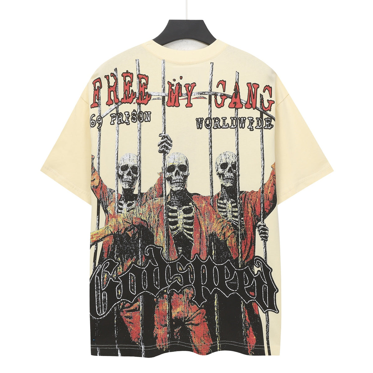 Beige Street Vintage Washed T-Shirt (Crafted Print) 5125