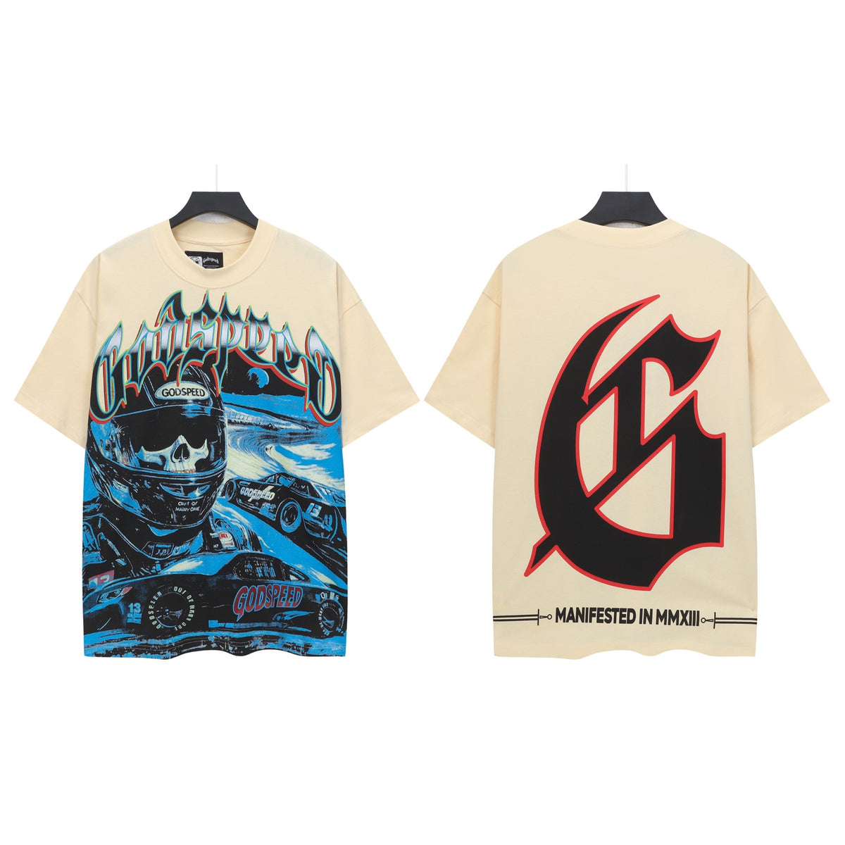 Beige Street Vintage Washed T-Shirt (Crafted Print) 5331
