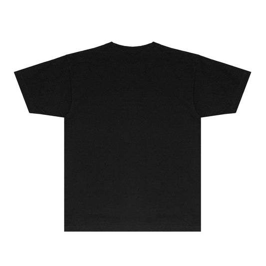 Purple Graffiti Print Short Sleeve T Shirt Streetwear Tee PUR008