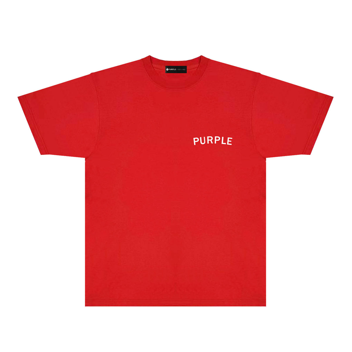 Purple Oversized Letter Graphic T-Shirt Short Sleeve Casual Streetwear Tee PUR083