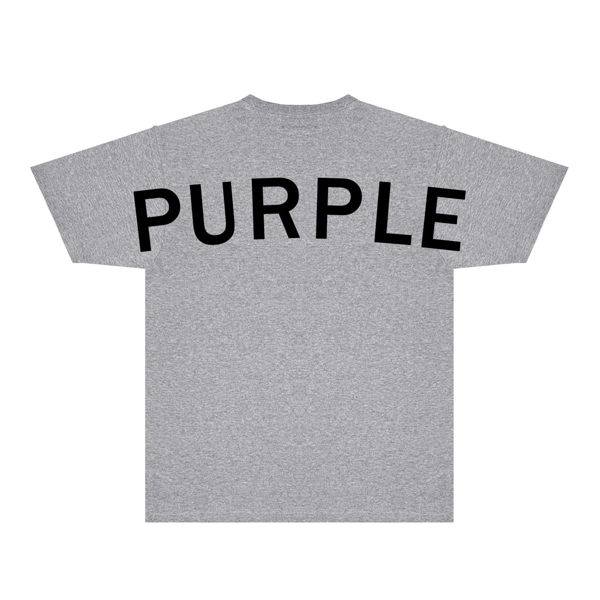 Purple Oversized Letter Graphic T-Shirt Short Sleeve Casual Streetwear Tee PUR083
