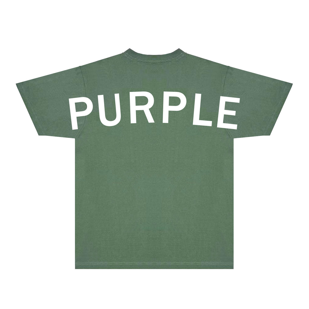Purple Oversized Letter Graphic T-Shirt Short Sleeve Casual Streetwear Tee PUR083