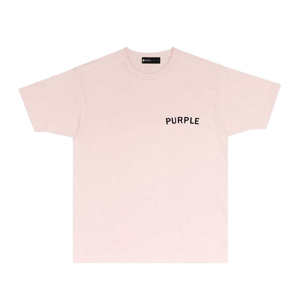 Purple Oversized Letter Graphic T-Shirt Short Sleeve Casual Streetwear Tee PUR083