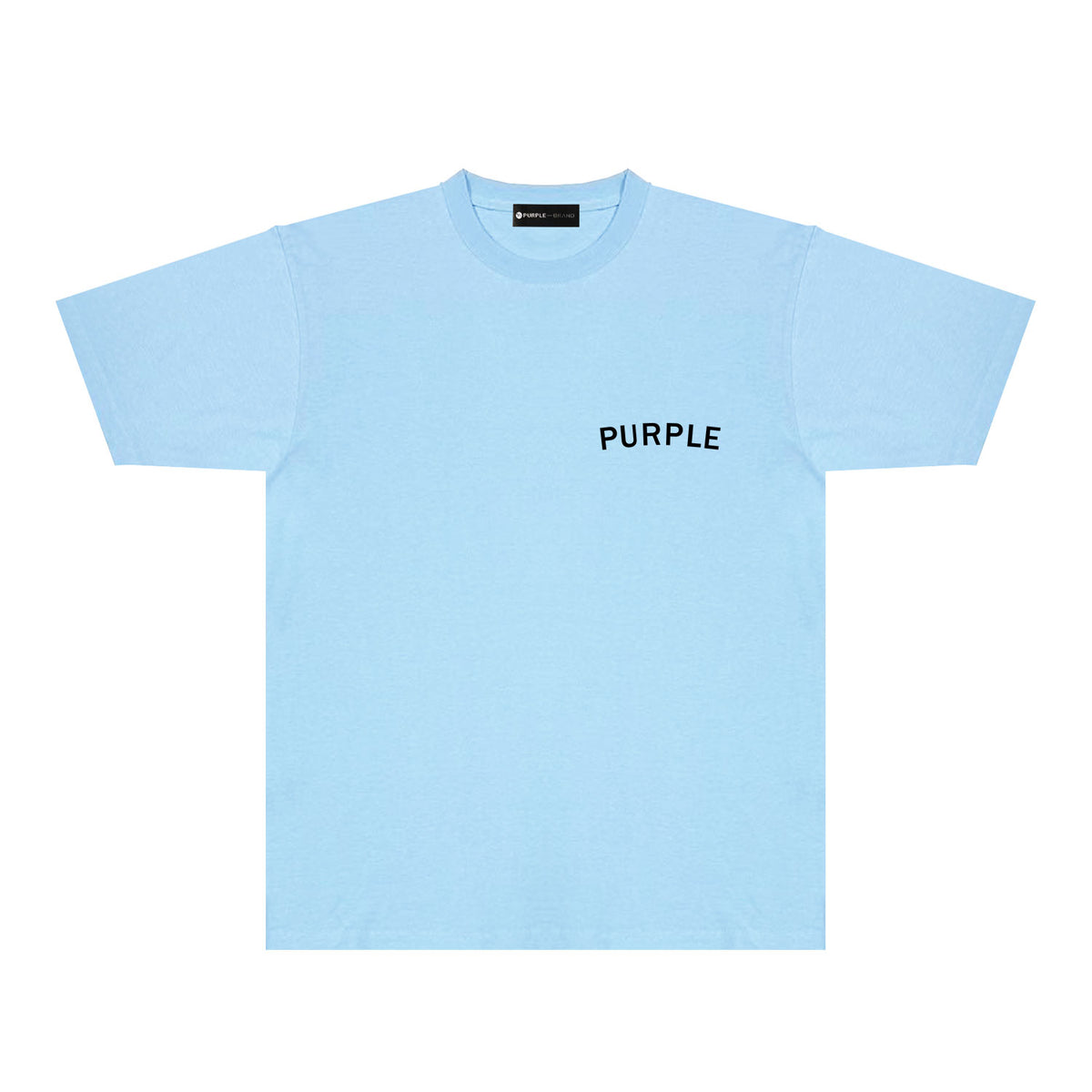 Purple Oversized Letter Graphic T-Shirt Short Sleeve Casual Streetwear Tee PUR083