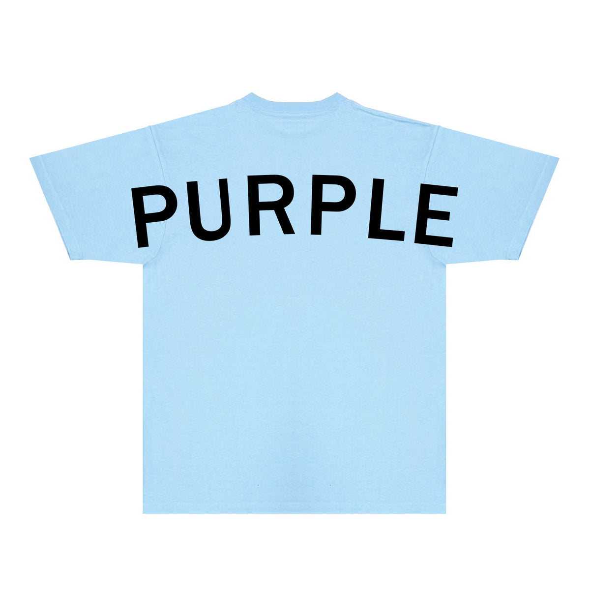 Purple Oversized Letter Graphic T-Shirt Short Sleeve Casual Streetwear Tee PUR083