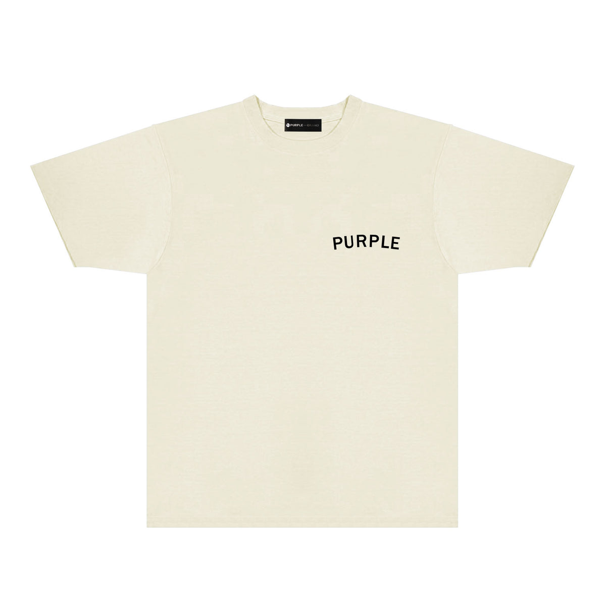 Purple Oversized Letter Graphic T-Shirt Short Sleeve Casual Streetwear Tee PUR083