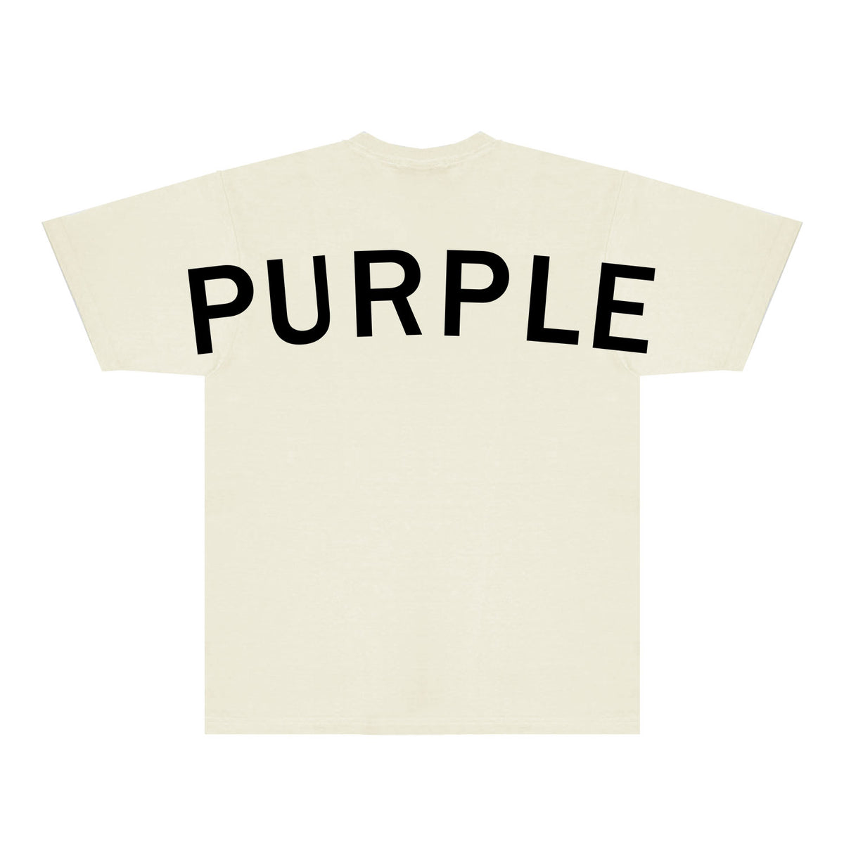 Purple Oversized Letter Graphic T-Shirt Short Sleeve Casual Streetwear Tee PUR083