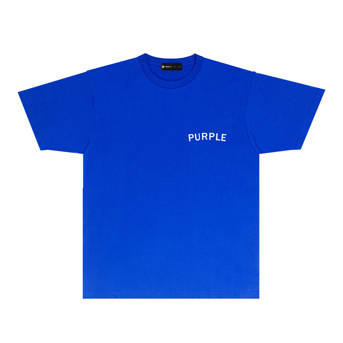Purple Oversized Letter Graphic T-Shirt Short Sleeve Casual Streetwear Tee PUR083