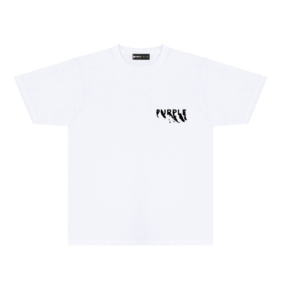Purple Oversized Graffiti Graphic T-Shirt Short Sleeve Casual Streetwear Tee PUR084