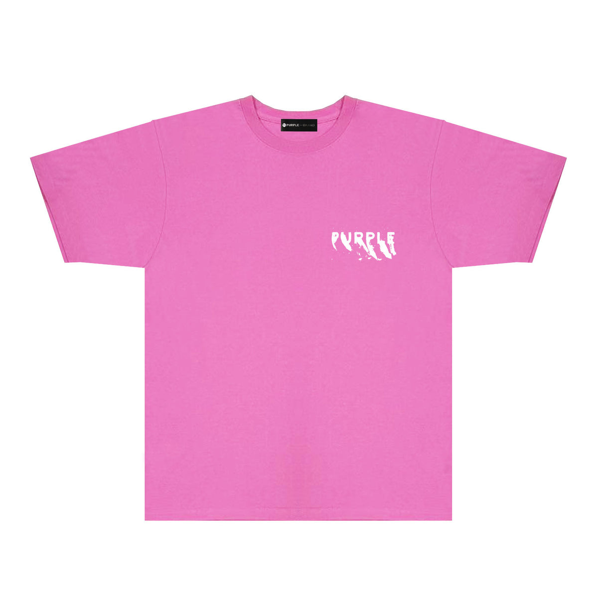 Purple Oversized Graffiti Graphic T-Shirt Short Sleeve Casual Streetwear Tee PUR084