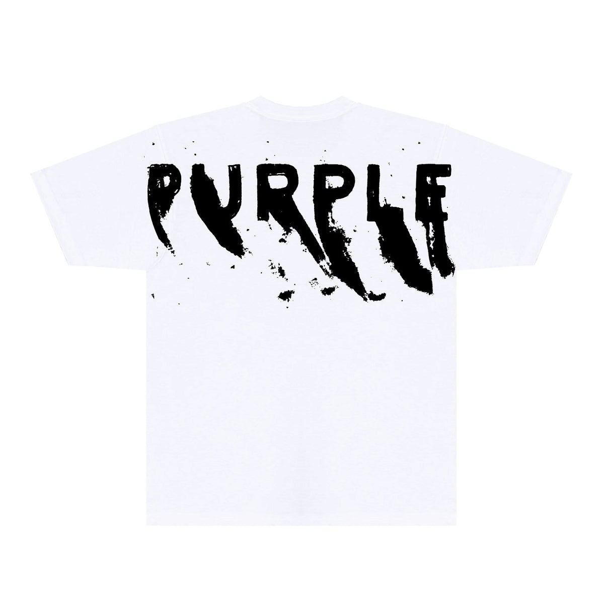 Purple Oversized Graffiti Graphic T-Shirt Short Sleeve Casual Streetwear Tee PUR084