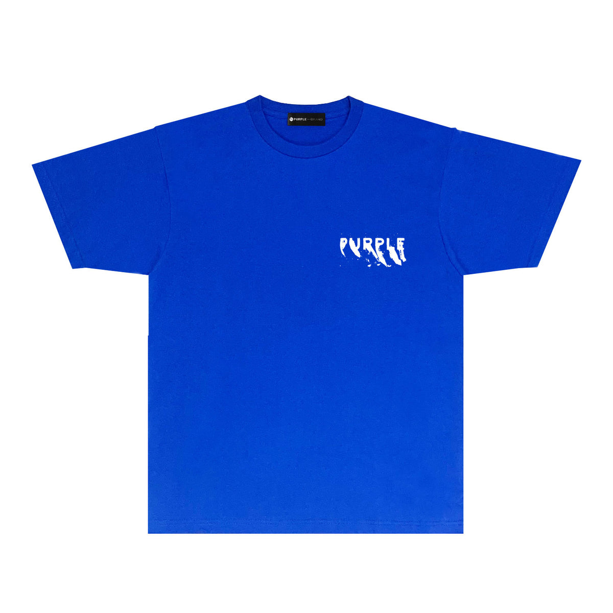 Purple Oversized Graffiti Graphic T-Shirt Short Sleeve Casual Streetwear Tee PUR084