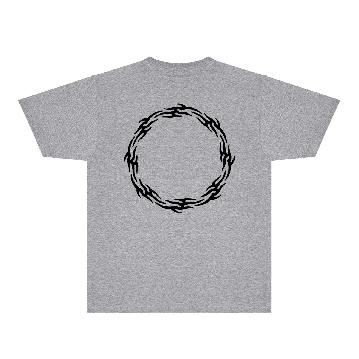 Purple Flame Ring Graphic T-Shirt Short Sleeve Casual Streetwear Tee PUR093
