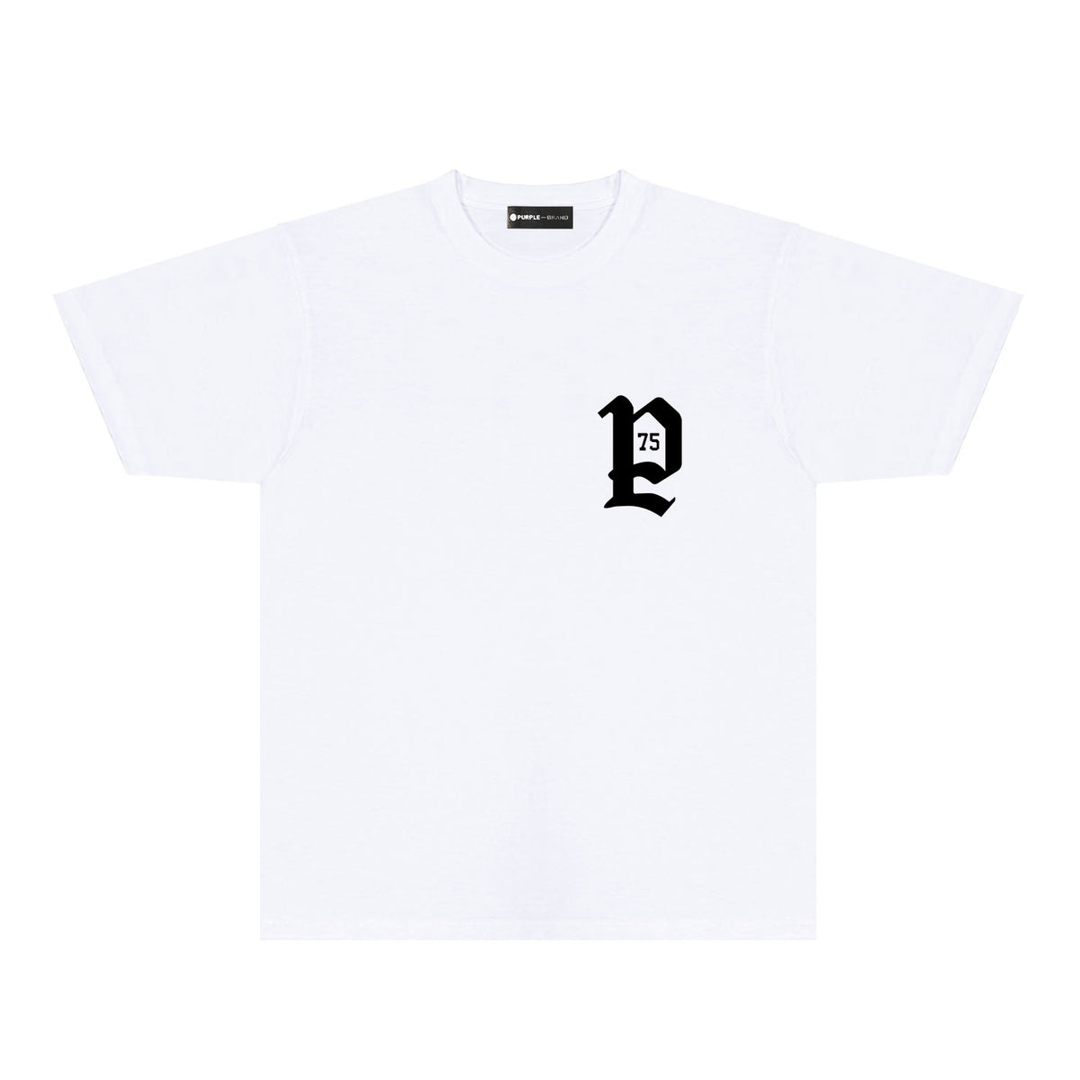 Purple Artistic Typography Graphic T-Shirt Short Sleeve Casual Streetwear Tee PUR095