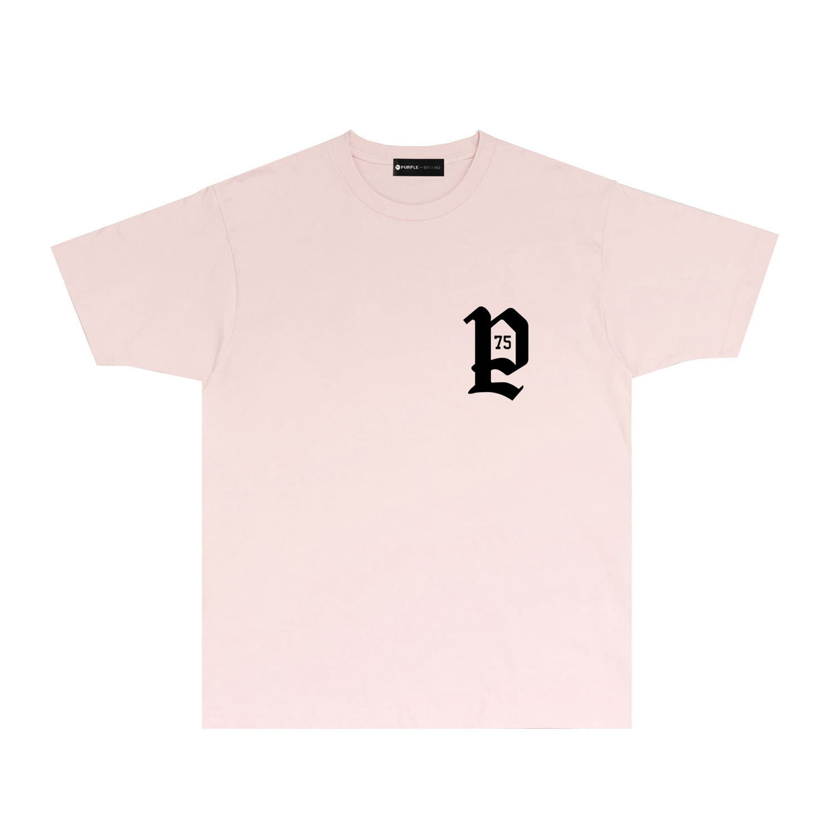 Purple Artistic Typography Graphic T-Shirt Short Sleeve Casual Streetwear Tee PUR095