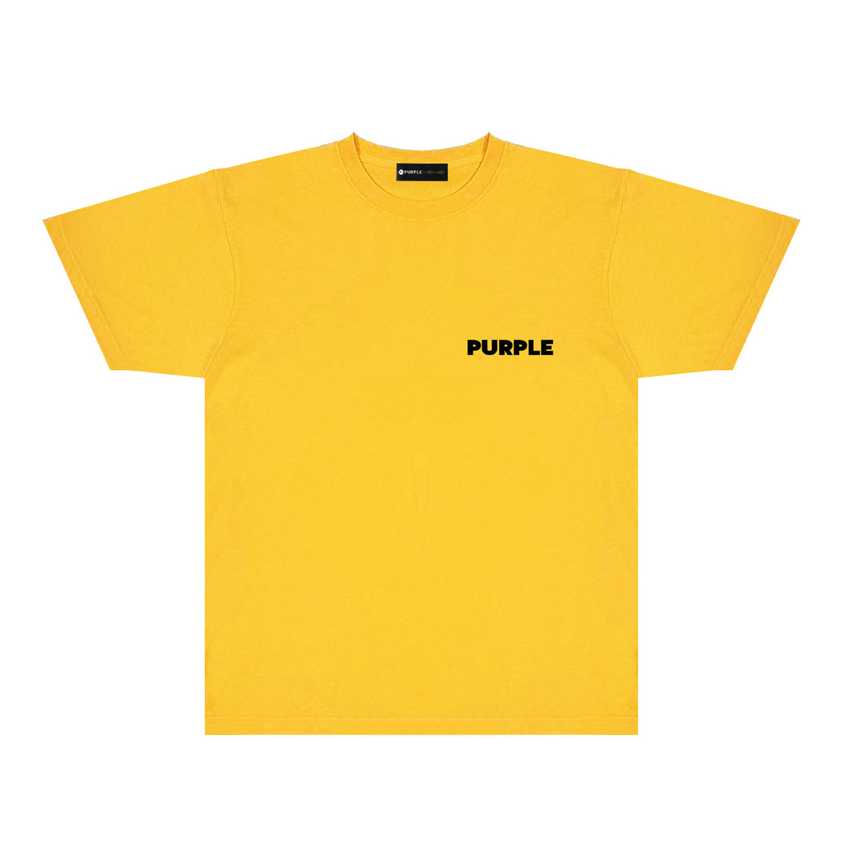 Purple Orange Face Graphic T-Shirt Short Sleeve Casual Streetwear Tee PUR151