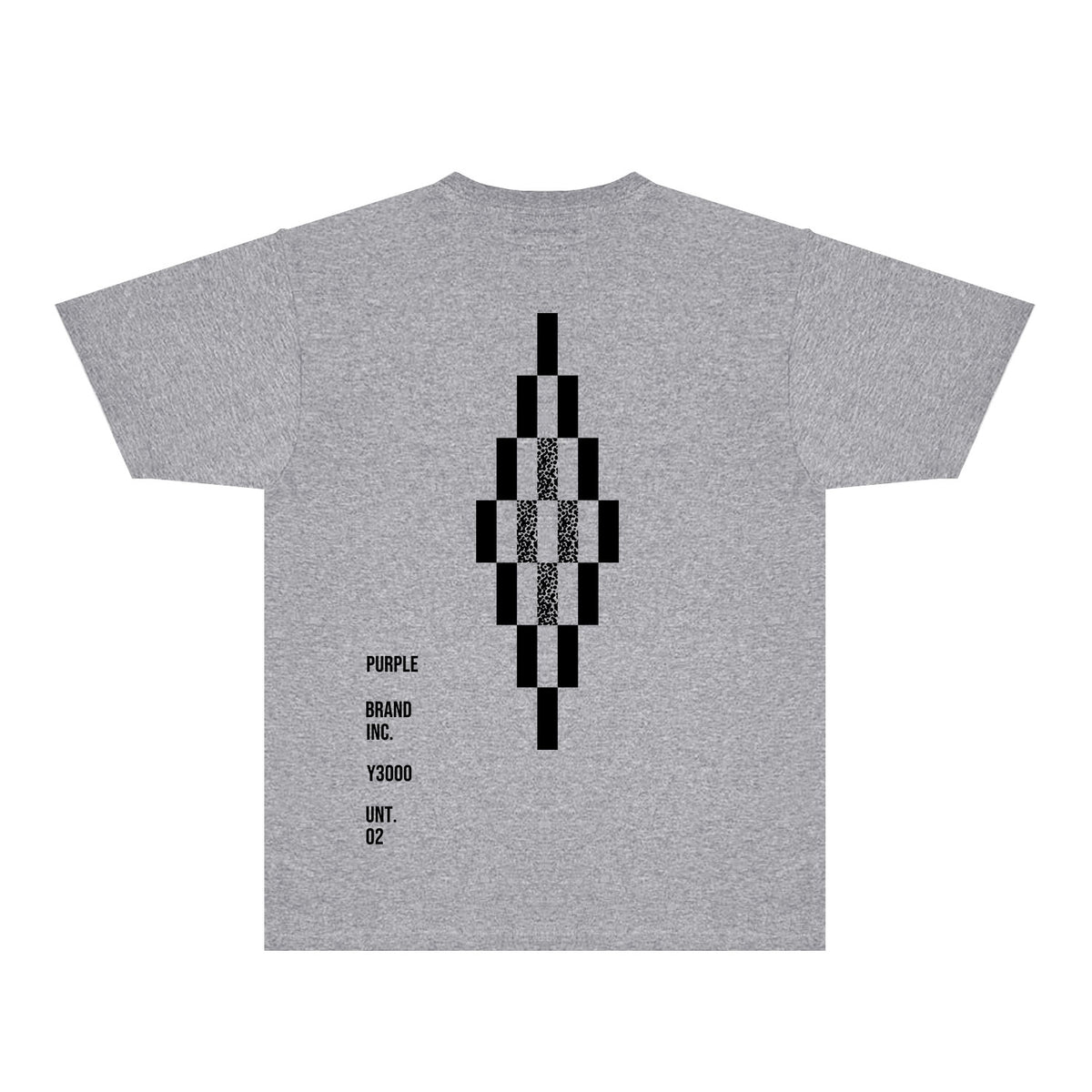 Purple Diamond Letter Graphic T-Shirt Short Sleeve Casual Streetwear Tee PUR157